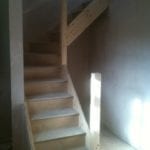 new stairs in old kitchen